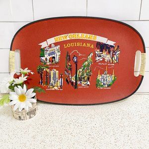 Vintage New Orleans Louisiana souvenir tray